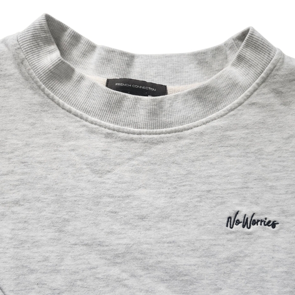 French Connection Gray Crewneck Sweatshirt - Picture 2 of 5